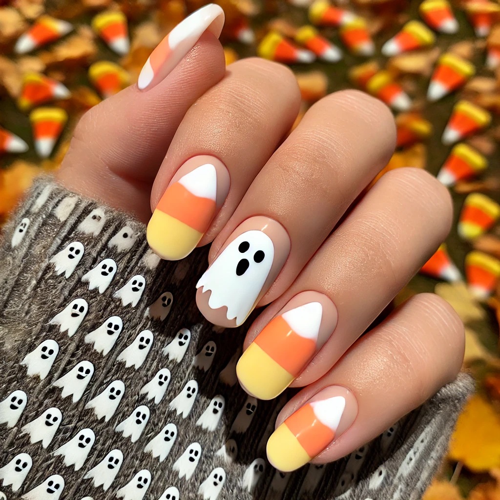 20 Spooky Ghost Nail Designs to Haunt Your Halloween Look with Style